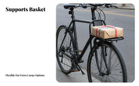 Cycle Front Rack Aluminum Alloy Construction Front Bike Luggage Rack Cycle Luggage Carrier Quick Installation for Commuting