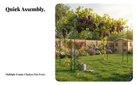 Weather-Resistant Climbing climber Trellis Weatherresistant Coating Pipe Assembly Trellis Rustresistant Plant Support Sturdy Construction for Gardeners, Homeowners, Event Planners, Patio, Vegetable Patch, garden path, Wedding Ceremonies