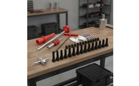 36 Pieces Valve Stem Installation Tool Complete Tire Valve Stem Tool Kit Tubeless Knurled for DIYers, Garage, Roadside Emergency