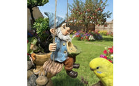 Dual Function Hanging Gnome Bird Nest Weather Resistant Gnome Bird Feeder Weatherproof for Yard