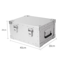 Aluminum Storage Box Large Capacity Car Trunk Storage Container Lightweight Outdoor Camping Trunk for Campers, Travel