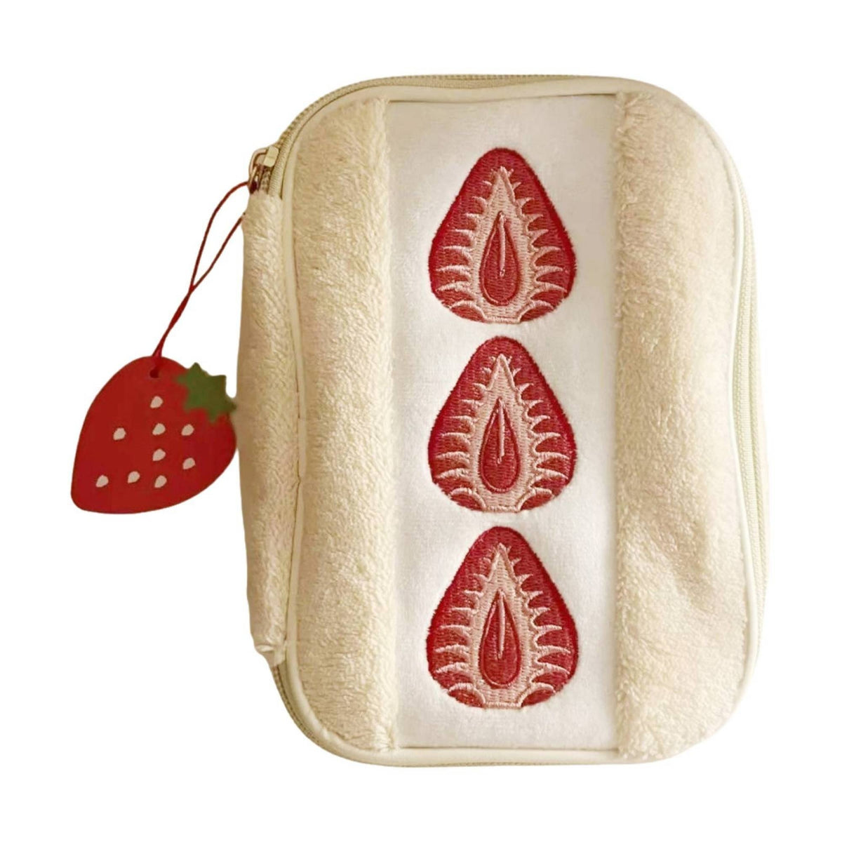 Soft Pencil Pouch Soft Zipper Pouch with Charm Pencil Case with Zipper Lightweight Pen Bag Case Cuddly for Girls, School