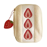 Soft Pencil Pouch Soft Zipper Pouch with Charm Pencil Case with Zipper Lightweight Pen Bag Case Cuddly for Girls, School