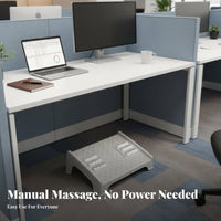 Improves Posture Adjustable beneath-desk Foot rest Reduces Fatigue Adjustable Foot rest Anti-Slip Surface Footrest Encourages Leg Movement for Office Workers, People with Short Legs, Students, Workstation, Study Room, Home, Gaming Setup