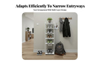 Space-Saving Multi-Layer Shoe Rack Adjustable Shelves Narrow Shoe Vertical Organizer Easy Assembly Household Storage Sturdy for Apartment Dwellers, Homeowners, Small Areas, Entryway, Hallway, Bedroom