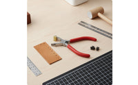 Leather Hole Punch Plier Manual Hole Perforator with Replaceable Heads Heavy-Duty Tool for Hobbyists