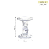 法式复古磨砂罗马柱烛台摆件浪漫婚礼装饰品拍摄道具咖啡馆餐桌