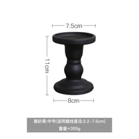 法式复古磨砂罗马柱烛台摆件浪漫婚礼装饰品拍摄道具咖啡馆餐桌