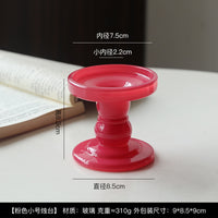 法式复古磨砂罗马柱烛台摆件浪漫婚礼装饰品拍摄道具咖啡馆餐桌