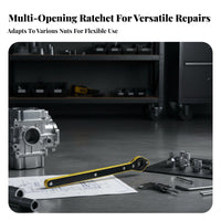 Easy to Use Car Vehicle Lift Ratchet Wrench Long-Lasting Tire Wheel Vehicle Lift Wrench Ergonomic Design for Seniors, Vehicle Maintenance