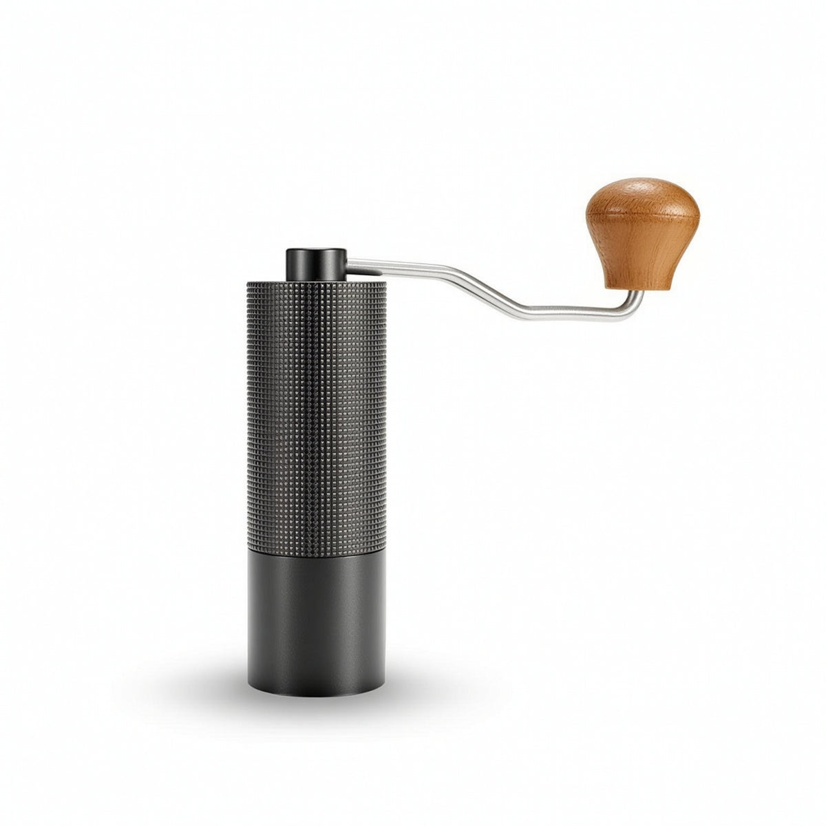 Textured Manual Coffee Grinder Sturdy Hand-Crank Coffee Grinder Ergonomic Kitchen Appliance Adjustable for Travelers