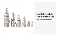 Spiral Spray Nozzle Stainless Steel Spiral Nozzle Anti-Clogging Design Threaded Spray Head for Flue Gas Desulfurization