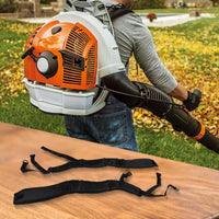 Sturdy Replacement Blower Strap Ergonomic Design Backpack Blower Harness Heavy Duty Padded Carrying Harness Even Weight Distribution for Landscapers