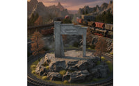 Textured Railway Tunnel Portal Detailed Miniature Tunnel Entrance Standard Railroad Structure Micro for Hobbyists