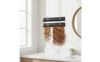 Strand Attachment Organizer Wall-Mounted Strand Attachment Holder Stainless Steel Display Rack for Hairstylists, Salons, Styling Stations