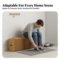 Space-Saving Accordion Bench Multi-Functional Low Stool foldable Design Hallway Seat Expandable for Apartment Dwellers, Homeowners, Interior Decorators, Entryway, Small Spaces, Bedroom, Living Room