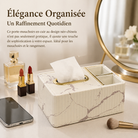 Leather Tissue Box, Modern Decorative Rectangular, Remote Control Storage for Living Room, Office