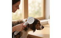 Pet Grooming Dryer Brush 2-in-1 Pet Dryer Brush Dog Grooming Blower 3-Speed Detangling for After Bath