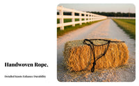 Western Design Horse Halter Long-Lasting Construction Horse Halter and Lead Set Stylish Pattern for Leading, Groundwork