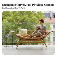 With Armrests Single Sofa Chair designer-inspired Woven spinerest Armchair Modern Aesthetic Indoor Seating Ergonomic Shape for Book Lovers, Design aficionados, Balcony, Living Room, perusing Corner, Reception Area
