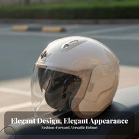 3C Certified Electric Motorcycle Helmet High Force ABS Shell All-Season Safety Helmet Comfortable Fit Safety Headwear Lightweight Design for Men, Women, Commuters, City Commuting, City Travel