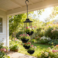 Rain Chain Weather-Resistant Aluminum Rain Chain Outdoor Drainage for Courtyard, Porch