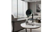 Gramophone with Acrylic Base Decorative Gramophone Ornament Tabletop Desktop Decoration for Living Room