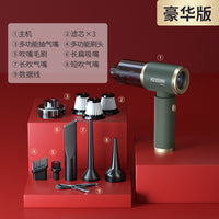 爱图腾无线车载吸尘器超强吸力大车用手持小型桌面汽车家用两用机 轻奢礼盒【暮色绿至尊款】可水洗滤芯*3+地刷+收纳软包
