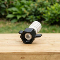Pump Outlet Connector Hand-Tightened Elbow Adapter with Wing Tabs Hose Barb Adapter Hexagonal for DIYers, Plumbing Repair