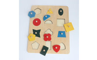 Geometric Insert Board Fine Motor Skills Shape Sorting Board Child-Centered Wooden Peg Puzzle for Children, Hospital
