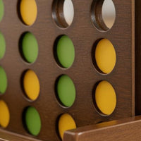 Four in a Row Game Educational Wooden Four in a Row Game Parent Child Interaction for Preschoolers, Home