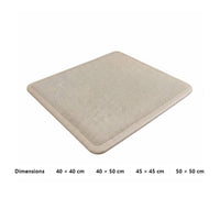 Extra Thick Thickened Sponge Chair Cushion High-Density Foam Filling Solid Wood Chair Cushion Piped Edging for Bay Window, Tea Room, Patio