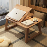 Foldable Folding Tatami Table Multiuse Japanese Design Floor Table Sturdy Home Furniture for Balcony