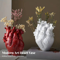 Resin Heart Planter Indoor Outdoor Decor Human Heart Planter Creative Design