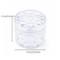 Transparent Flower-Arranging Holder Clear Holder with Perforated Top Cylindrical Floral Stem Organizer Compact for Florists, Diy Decorators, Vases, Table Centerpieces, Home Decor