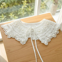 Decorative Detachable Lace Collar Scalloped Lace Collar Lightweight False for Girls