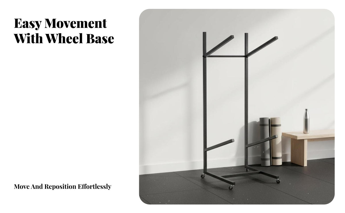 Detachable Exercise Ball Storage Rack Space-Saving Design Exercise Ball Stand Freestanding Easy Assembly for Fitness Center