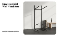 Detachable Exercise Ball Storage Rack Space-Saving Design Exercise Ball Stand Freestanding Easy Assembly for Fitness Center