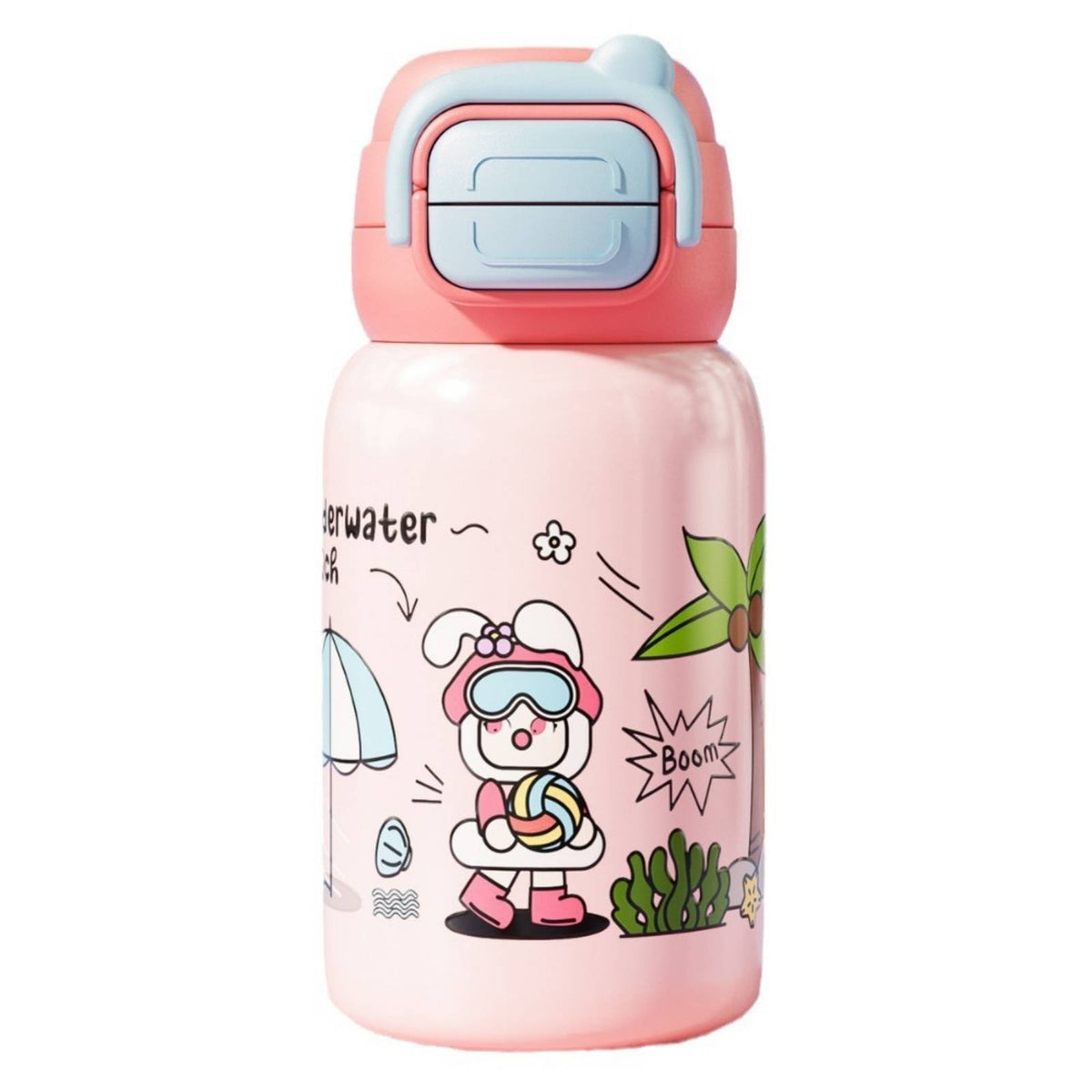 Smart Temperature Display Child S Insulated Water Bottle Hot and Cold Insulation Double-Spout Child S Insulated Bottle Leak-Proof
