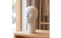Mannequin Head Modern Hairpiece Display Head Shaped Hat Display Stand for Retailers, Hairstylists, Retail Store, Countertop