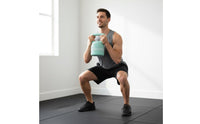 Non-Slip Handle Kettlebell Weight Set Space Saving Adjustable Kettlebell Secure Lock System Home Gym Equipment Floor Friendly for Women, Men, Beginners