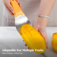 Stainless Steel Mango Cutter Multifunctional Mango Cutter Spoon Fruit Pulp Separator Easy to Use Kitchen Tool for Home Cooks