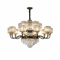 Crystal highlights helical Staircase Light Luxury Design helical Staircase Chandelier Statement Piece Ceiling Fixture Modern aesthetic for Villa Owners, Homeowners, Interior Designers, Living Room, Foyer, attic space