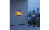 Easy Installation Metal Owl Yard Light Auto On/deactivate LED Owl Garden Lamp Weather Resistant Outdoor Lighting Weatherproof for Gardeners, Patio, Fence, Balcony