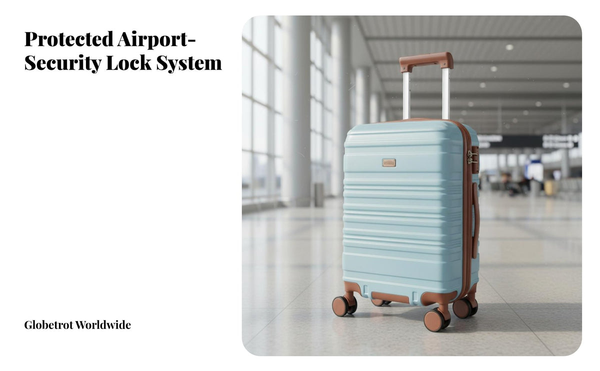 3 Pieces Rolling Suitcase with Duffel and Toiletry Bag 360-Degree Rollers Baggage Handle Travel Goods for Adults, Holiday, Airport