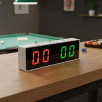 Large LED Display Billiards Electronic Scorer Long Standby Time Digital Pool Scoreboard Single-Press Scoring Sporting Goods for Tournament