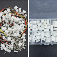 JST-XH Connector Kit 2.54mm Pitch, 230 Piece Male Female Pin Header Terminal Set, Wire Connector 26 AWG, Electronics Hobbyist