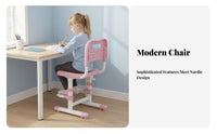 Ergonomic Design Adjustable Posture Chair Grows with Child Adjustable Posture Seat Stable Frame children's Furniture Padded Cushion for Students, Teens, Parents, School, Study Room, Home, Bedroom