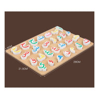 Wooden Alphabet Puzzle Educational Alphabet Puzzle Matching Game Learning Toy Educational for Preschoolers, Classroom, Home