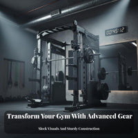 Guided Machine Strength Rack Combo Heavy Duty Comprehensive Guided Machine Smooth Motion Multi-Functional Home Gym Station for Fitness Enthusiasts